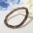 Load image into Gallery viewer, Rare Smoky Quartz Faceted Rondelle Crystal Healing Bracelets