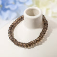 Load image into Gallery viewer, Rare Smoky Quartz Faceted Rondelle Crystal Healing Bracelets