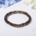 Load image into Gallery viewer, Rare Smoky Quartz Faceted Rondelle Crystal Healing Bracelets