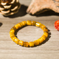Load image into Gallery viewer, Honey Tiger's Eye Tube-Shaped Crystal Healing Bracelets