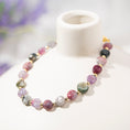 Load image into Gallery viewer, Multicolored Tourmaline Nugget Crystal Beaded Bracelets