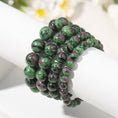 Load image into Gallery viewer, Striking Ruby Zoisite Crystal Beaded Bracelets