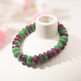 Load image into Gallery viewer, Exotic Ruby Zoisite Faceted Crystal Beaded Bracelets