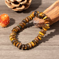 Load image into Gallery viewer, Chocolate Brown Tiger's Eye Nugget Crystal Beaded Bracelets