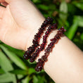 Load image into Gallery viewer, Deep Red Garnet Chips Crystal Beaded Bracelets