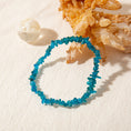 Load image into Gallery viewer, High-Quality Neon Blue Apatite Chips Crystal Healing Beaded Bracelets
