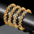 Load image into Gallery viewer, Dazzling Citrine Faceted Round Crystal Therapy Bracelet