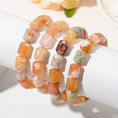 Load image into Gallery viewer, Refined Flower Agate Tube Crystal Therapy Bracelet