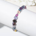 Load image into Gallery viewer, Colorful Fluorite Chip Crystal Beaded Bracelet