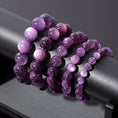 Load image into Gallery viewer, Premium Purple Gem Lepidolite Crystal Healing Bracelets