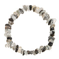 Load image into Gallery viewer, Black Rutilated Quartz Chips Crystal Healing Bracelets