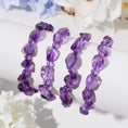 Load image into Gallery viewer, Exquisite Amethyst Freeform Crystal Healing Bracelet