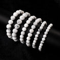 Load image into Gallery viewer, Lightweight Howlite Crystal Beaded Bracelet