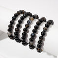 Load image into Gallery viewer, Black Agate Crystal Beaded Bracelets – ORVEL GEMS