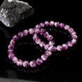 Load image into Gallery viewer, Mica-Rich Purple Lepidolite Crystal Healing Bracelets