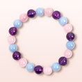 Load image into Gallery viewer, Amethyst, Angelite, Rose Quartz bracelet | Anxiety Bracelet