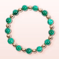 Load image into Gallery viewer, Malachite and Hematite Crystal Stretch Bracelet