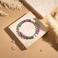 Load image into Gallery viewer, Amethyst, Howlite, Aventurine , Fluorite Bracelet | Anxiety Bracelet