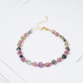 Load image into Gallery viewer, Multicolored Tourmaline Nugget Crystal Beaded Bracelets