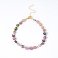 Load image into Gallery viewer, Multicolored Tourmaline Nugget Crystal Beaded Bracelets