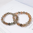 Load image into Gallery viewer, Copper Rutilated Quartz Crystal Healing Beaded Bracelets