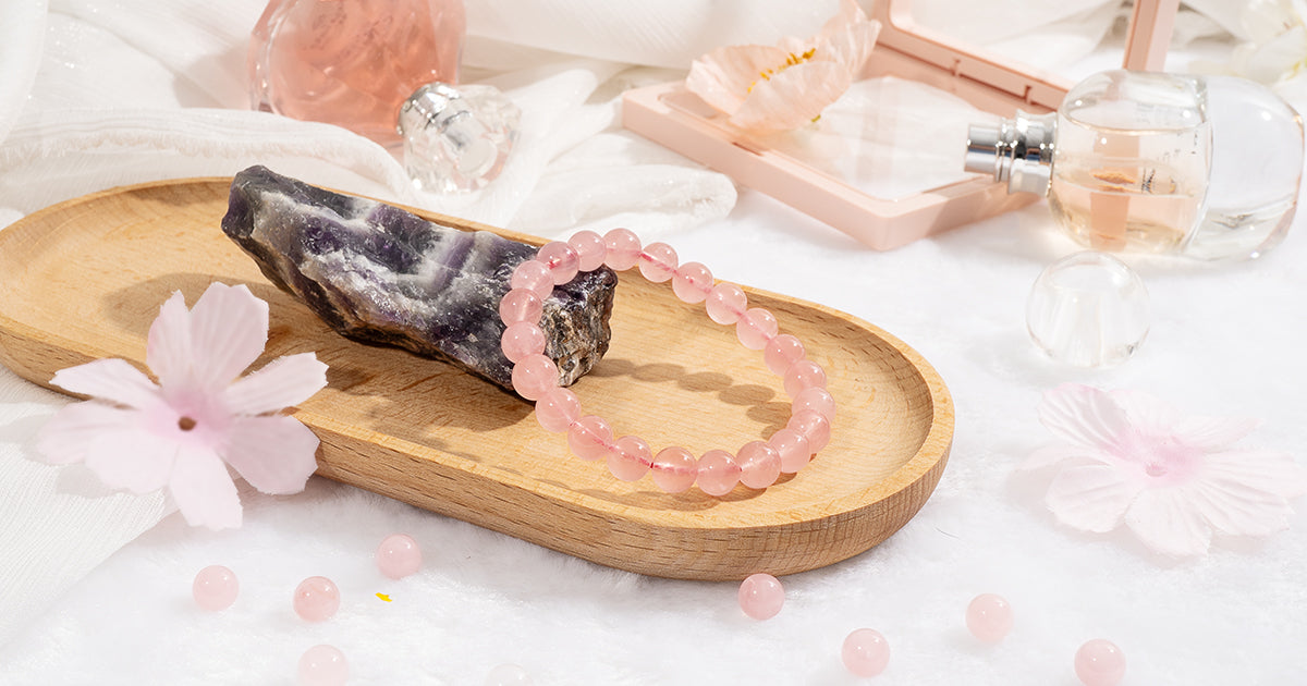 Rose Quartz Stone Bracelet