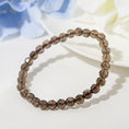 Load image into Gallery viewer, Unique Smoky Quartz Faceted Round Crystal Healing Bracelets
