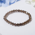 Load image into Gallery viewer, Unique Smoky Quartz Faceted Round Crystal Healing Bracelets
