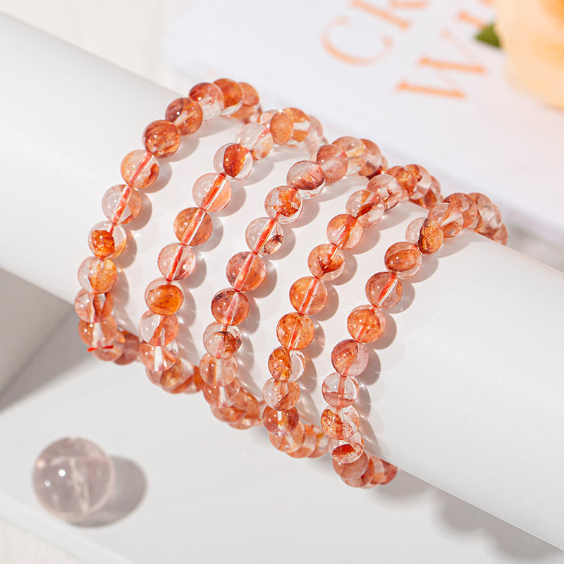 Passionate Fire Quartz Crystal Healing Bracelets