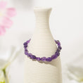 Load image into Gallery viewer, Amethyst Tumble Irregular Pebble Crystal Stretch Bracelet
