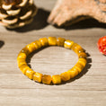 Load image into Gallery viewer, Honey Tiger's Eye Tube-Shaped Crystal Healing Bracelets
