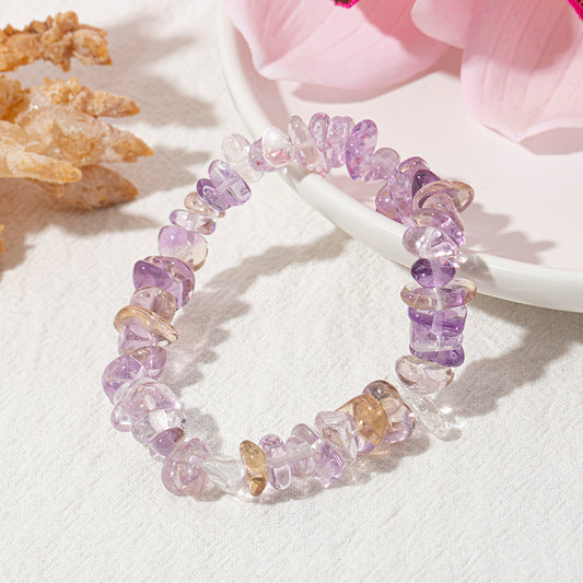 Natural Ametrine Chip Crystal Therapy Bracelet