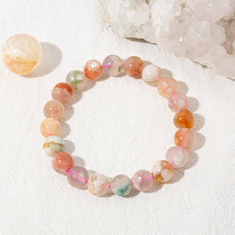 Sakura Flower Agate Healing Bracelets – ORVEL GEMS