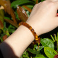 Load image into Gallery viewer, Honey Tiger's Eye Tube-Shaped Crystal Healing Bracelets
