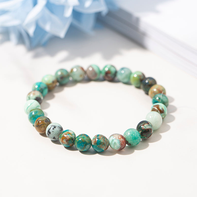 Aqua Blue Copper Chrysocolla Bracelet – ORVEL GEMS