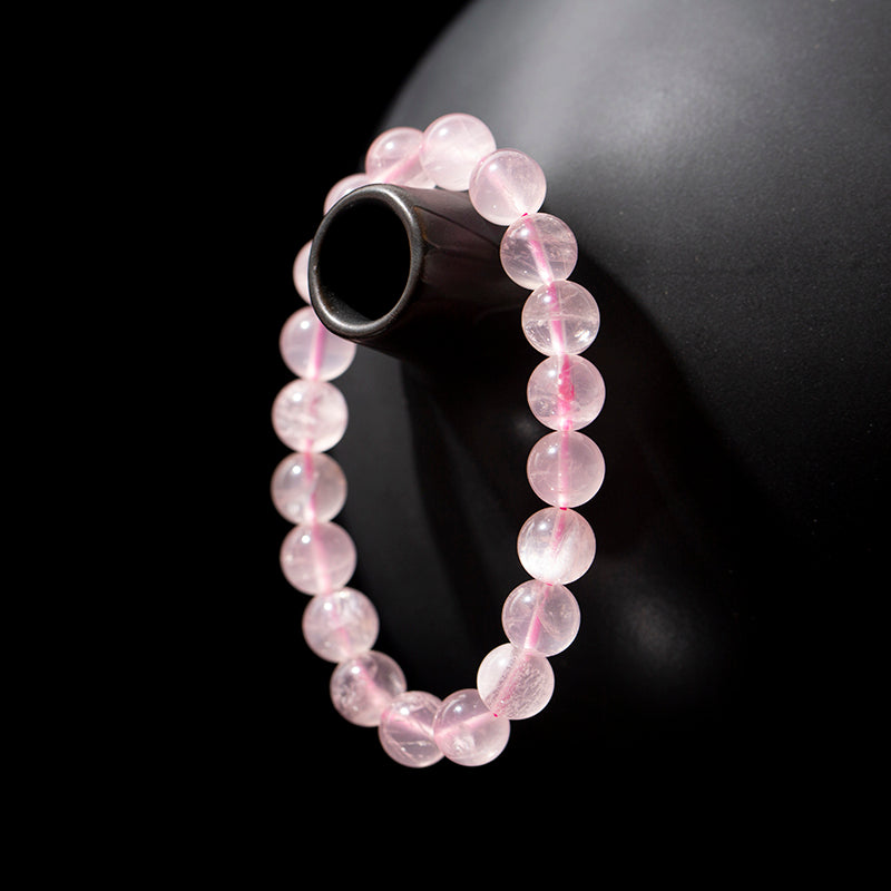 Pink Rose Quartz Beaded Bracelet – ORVEL GEMS