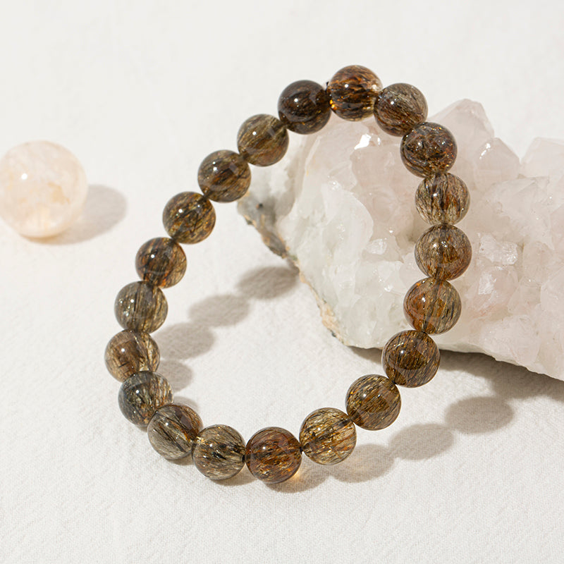 Mystical Rutilated Quartz Bracelet – ORVEL GEMS