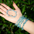 Load image into Gallery viewer, Aquamarine Tumbled Nugget Crystal Healing Bracelet
