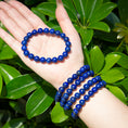 Load image into Gallery viewer, Lapis Lazuli Beaded Bracelet – ORVEL GEMS
