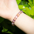 Load image into Gallery viewer, Refined Ametrine Faceted Rectangle Crystal Therapy Bracelet
