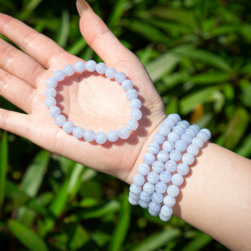 Blue Lace Agate Healing Bracelet – ORVEL GEMS