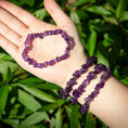 Load image into Gallery viewer, Natural Amethyst Chip Crystal Stretch Bracelet
