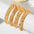 Load image into Gallery viewer, Sunny Citrine Rondelle Crystal Beaded Bracelets
