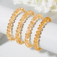 Load image into Gallery viewer, Bright  Citrine Rondelle Crystal Beaded Bracelets
