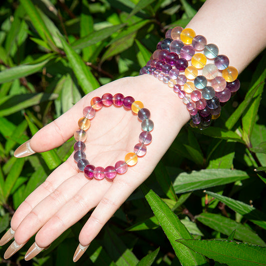 Rainbow Fluorite Chakra Bracelet – ORVEL GEMS