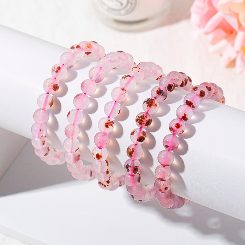 Ice Pink Purple Agate Healing Bracelets – ORVEL GEMS