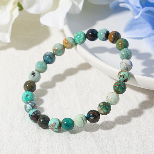 Aqua Blue Copper Chrysocolla Bracelet – ORVEL GEMS