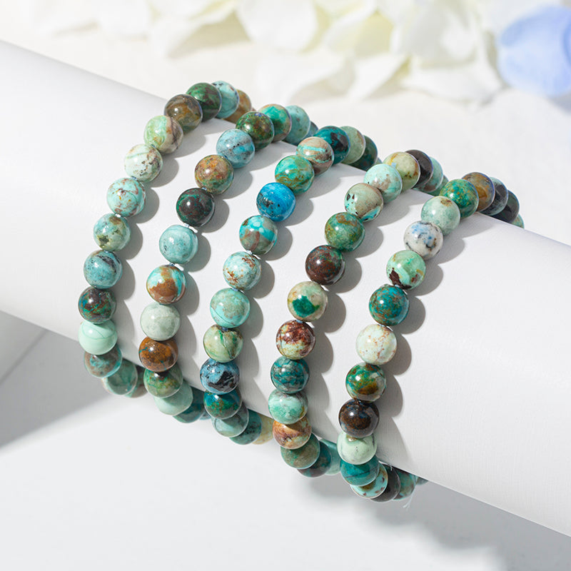 Aqua Blue Copper Chrysocolla Bracelet – ORVEL GEMS