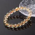 Load image into Gallery viewer, Dazzling Citrine Faceted Round Crystal Therapy Bracelet
