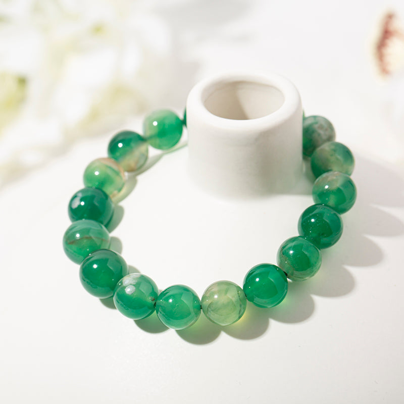 Green Flower Agate Bracelet – ORVEL GEMS